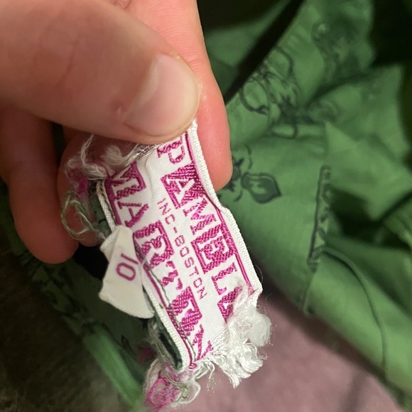 Vintage tailored button down shirt with floral / teacup / vase pattern size xs - Picture 3 of 8